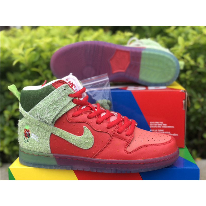 Nike SB Dunk High "Strawberry Cough" CW7093 600 Sneakers Men Women