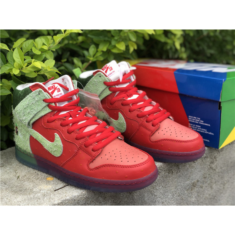 Nike SB Dunk High "Strawberry Cough" CW7093 600 Sneakers Men Women