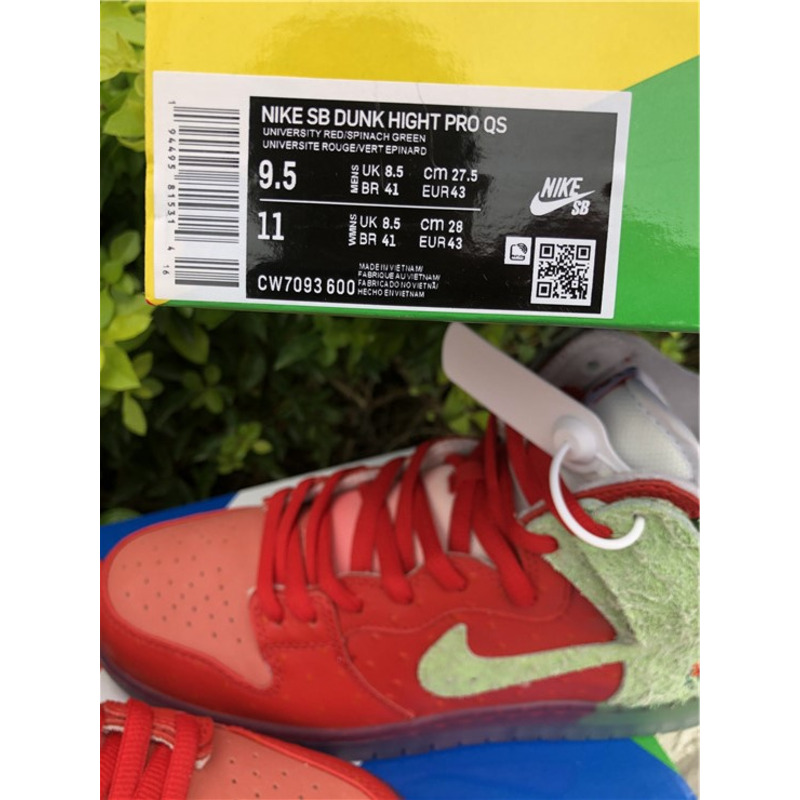 Nike SB Dunk High "Strawberry Cough" CW7093 600 Sneakers Men Women