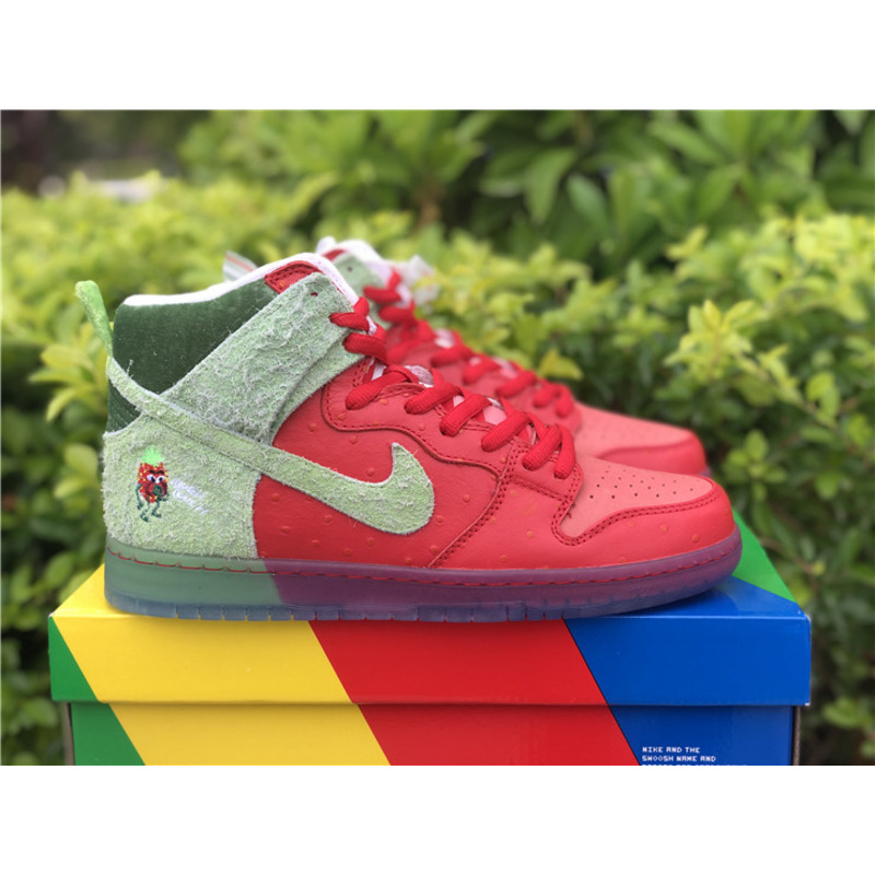 Nike SB Dunk High "Strawberry Cough" CW7093 600 Sneakers Men Women