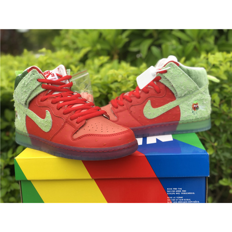 Nike SB Dunk High "Strawberry Cough" CW7093 600 Sneakers Men Women