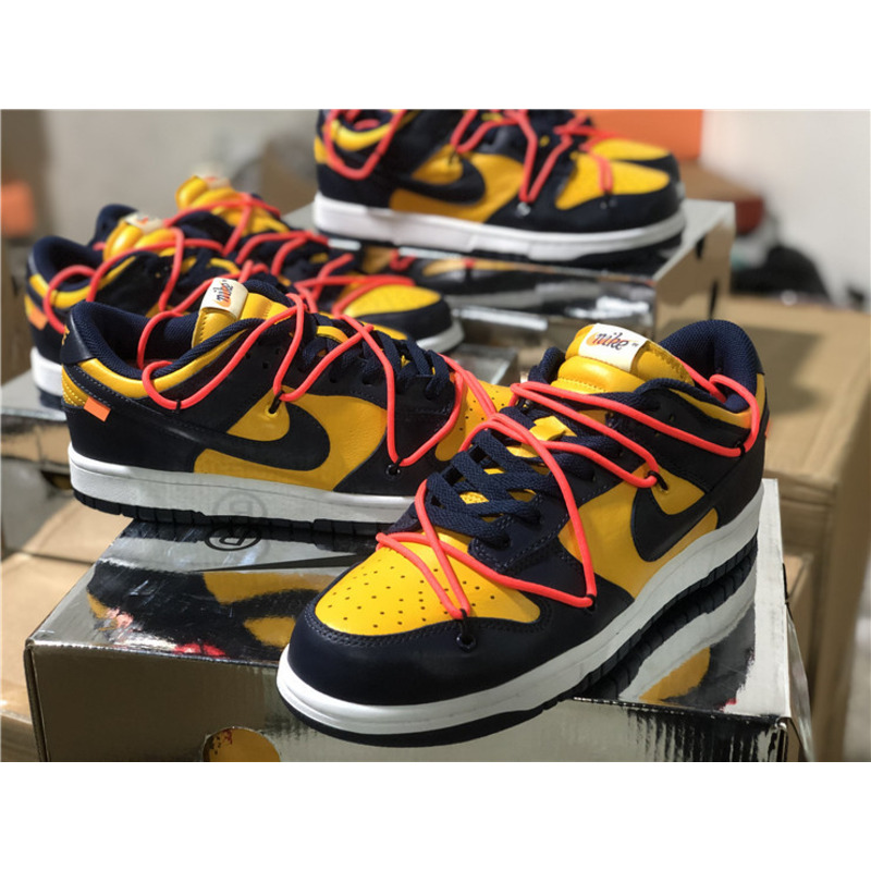 OFF White x Nike Dunk LOFF W "University Gold" CT0856 700 Sneakers Men Women