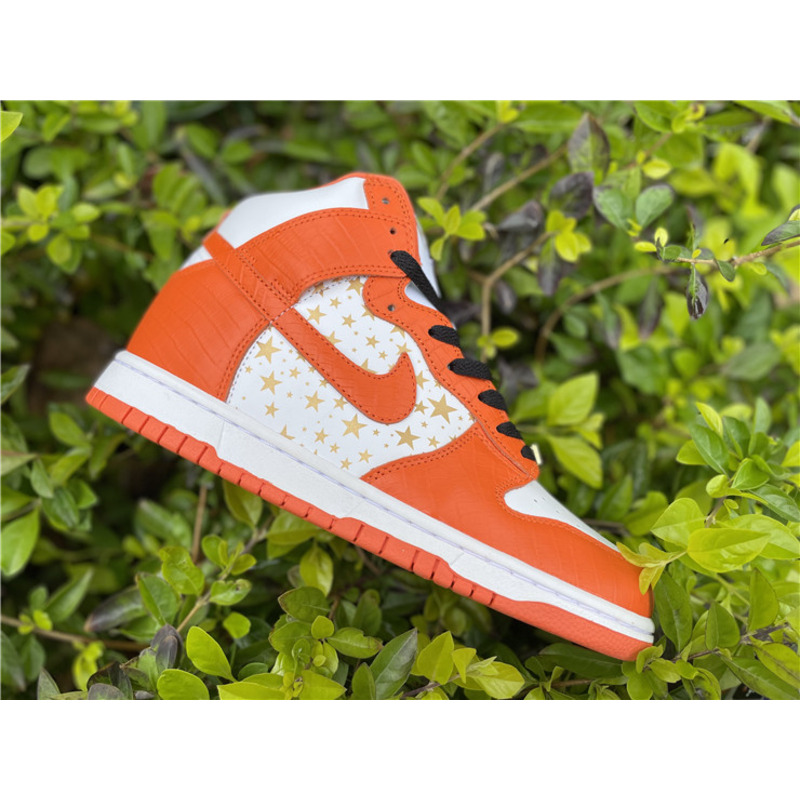 Sup*e x nike sb dunk high "stars orange" sneakers men women