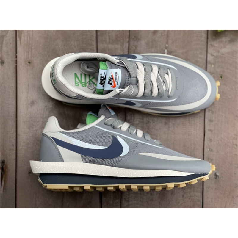 Clot x Sacai x Nike LD Waffle"Neutral Grey"DH1347 100 Sneakers Men Women