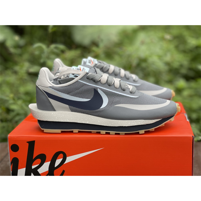 Clot x Sacai x Nike LD Waffle"Neutral Grey"DH1347 100 Sneakers Men Women