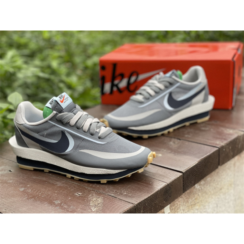 Clot x Sacai x Nike LD Waffle"Neutral Grey"DH1347 100 Sneakers Men Women