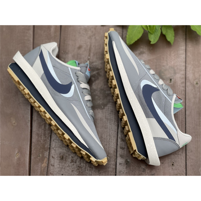 Clot x Sacai x Nike LD Waffle"Neutral Grey"DH1347 100 Sneakers Men Women