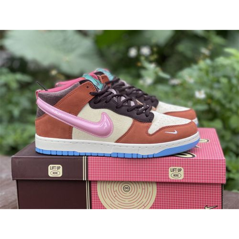 Social Status x Nike Dunk Mid Chocolate Milk DJ1173 700 sneakers men women