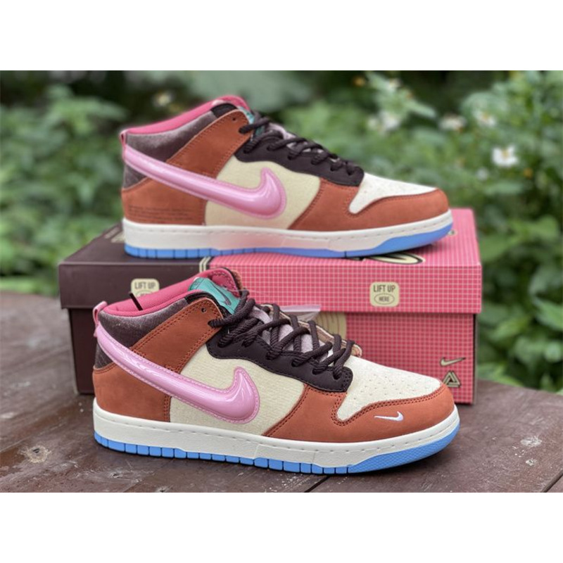 Social Status x Nike Dunk Mid Chocolate Milk DJ1173 700 sneakers men women