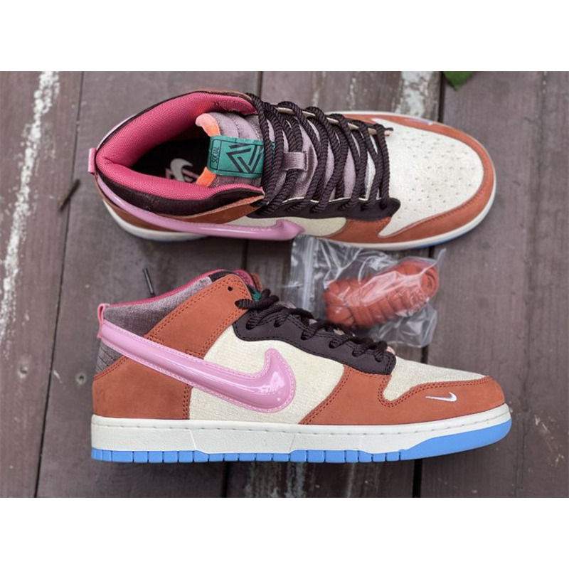 Social Status x Nike Dunk Mid Chocolate Milk DJ1173 700 sneakers men women