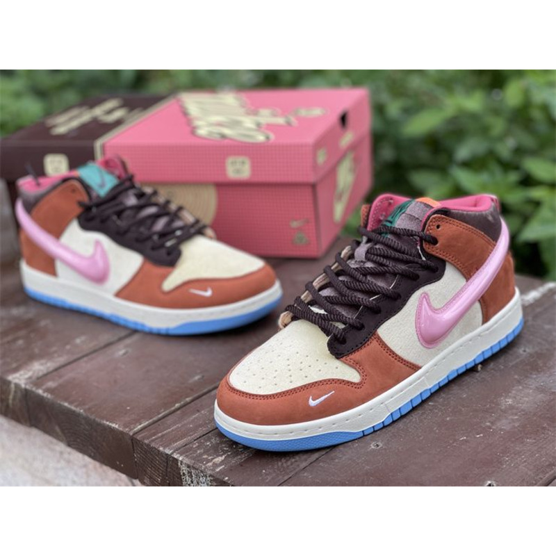 Social Status x Nike Dunk Mid Chocolate Milk DJ1173 700 sneakers men women