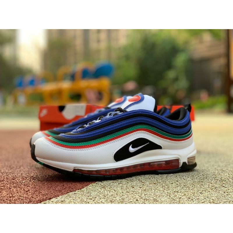 Nike Air Max 97 White Blue Bullet CW7013 100 Sneakers Men Women