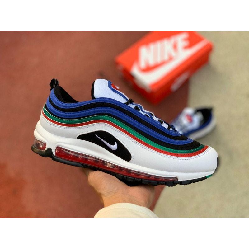 Nike Air Max 97 White Blue Bullet CW7013 100 Sneakers Men Women