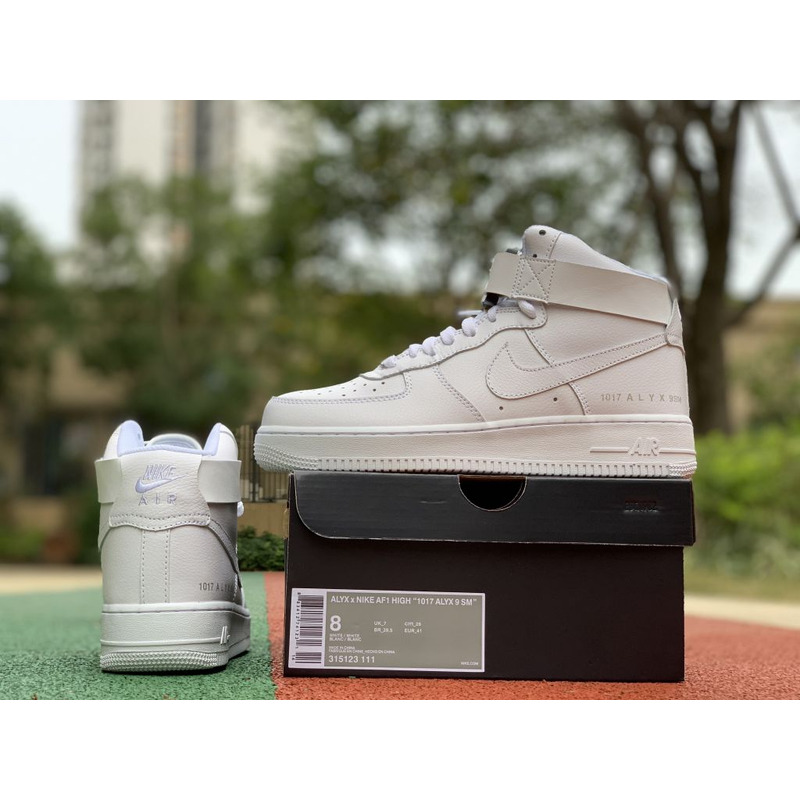 Alyx x Nike Air Force 1 Hige Pure White 1017 9SM Sneakers men women