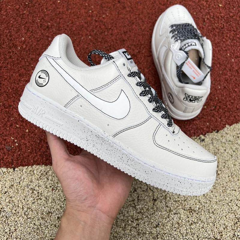 Kith x Nike Air Force 1 Low NYC Beige White Stars CH1808 010 Sneakers Men Women