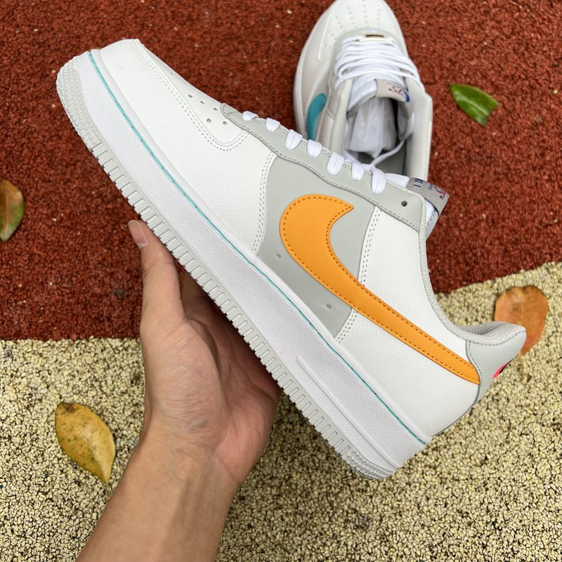 NBA x Nike Air Force 1 Low White Blue Yellow DC8874 100 Sneakers men women