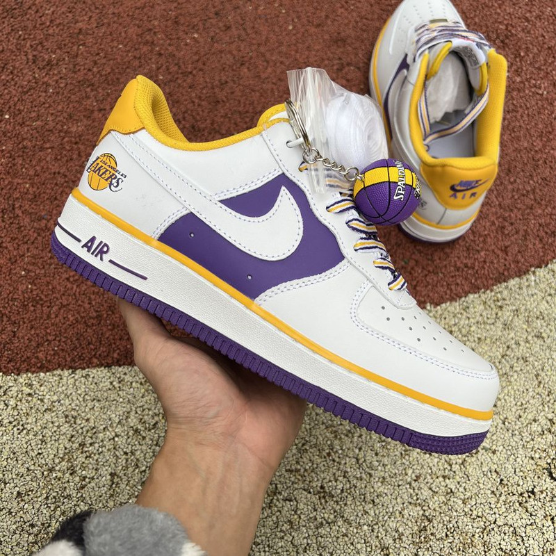 NIke Air Force 1 07 Low Purple Lakers NBA 75th Anniversary Limited DC8864 0 Sneakers Men Women