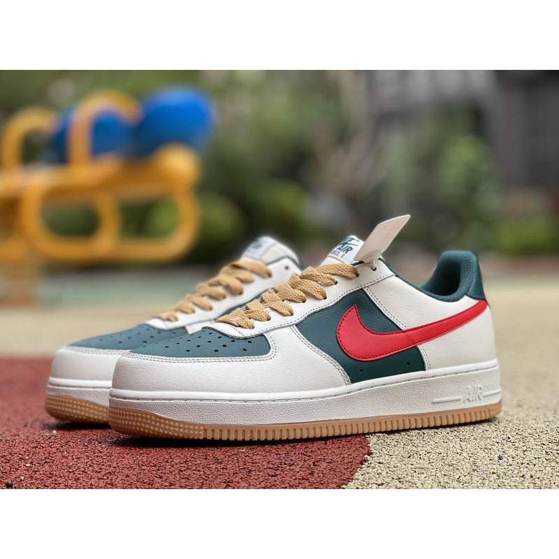 Nike Air Force 1 BY YOU low white red green AQ3778 991 Sneakers Men Women