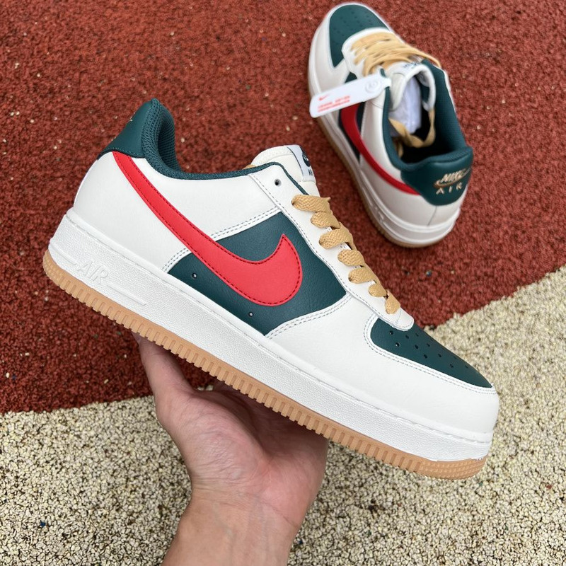 Nike Air Force 1 BY YOU low white red green AQ3778 991 Sneakers Men Women