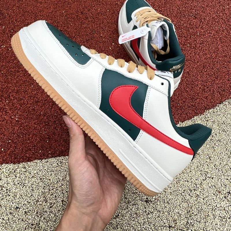 Nike Air Force 1 BY YOU low white red green AQ3778 991 Sneakers Men Women