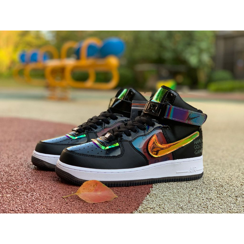 Nike Air Force 1 high black colorful DC0831 101 Sneakers men women