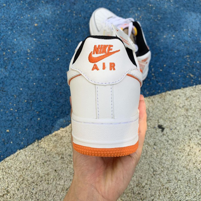 Nike Air Force 1 low 07 White Orange 315122 185 Sneakers Men