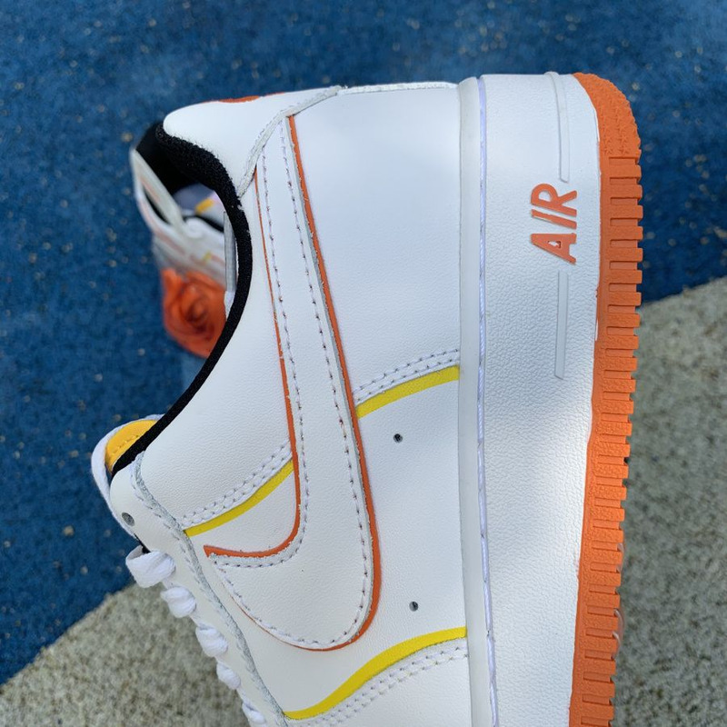 Nike Air Force 1 low 07 White Orange 315122 185 Sneakers Men