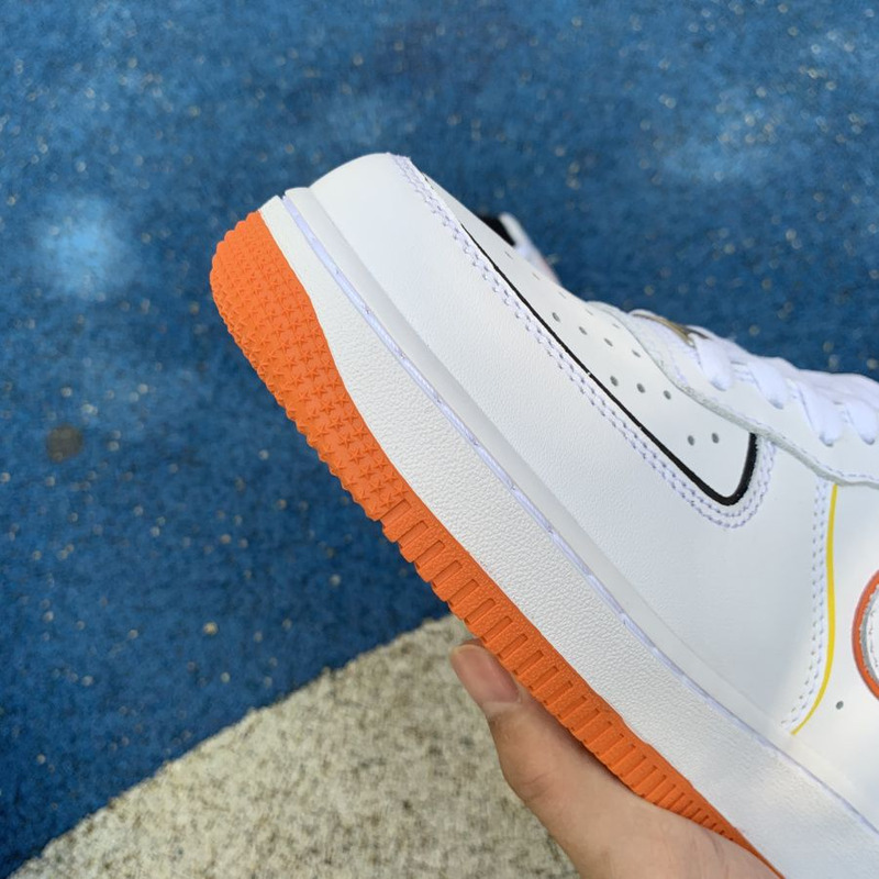 Nike Air Force 1 low 07 White Orange 315122 185 Sneakers Men