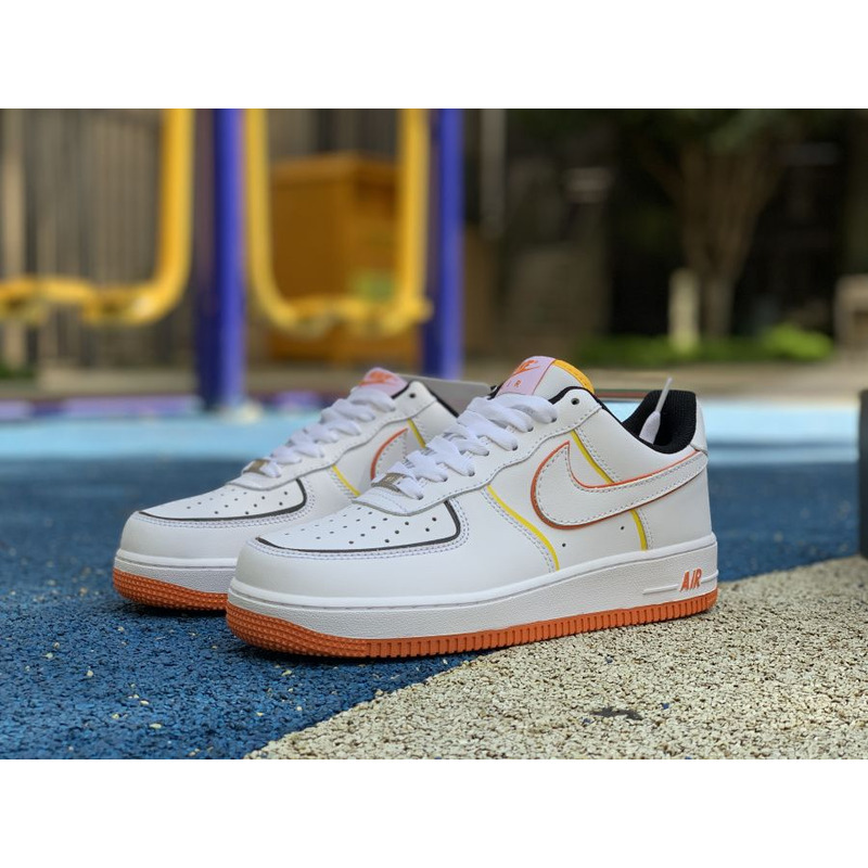 Nike Air Force 1 low 07 White Orange 315122 185 Sneakers Men