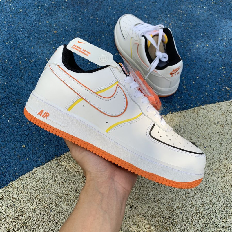 Nike Air Force 1 low 07 White Orange 315122 185 Sneakers Men