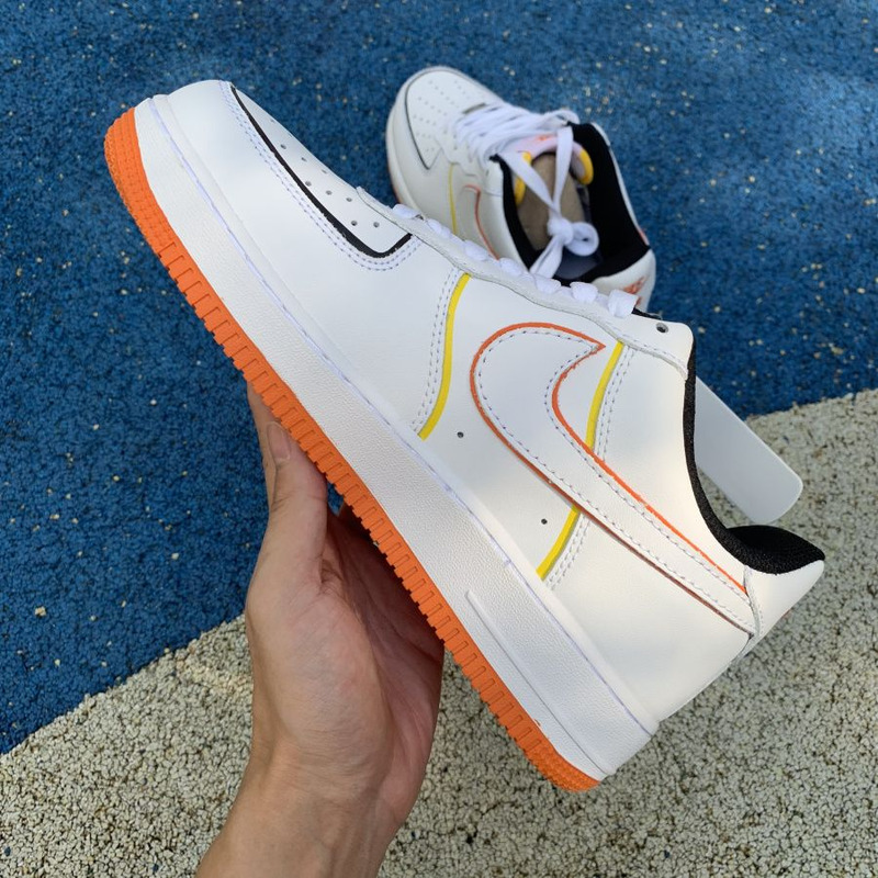 Nike Air Force 1 low 07 White Orange 315122 185 Sneakers Men