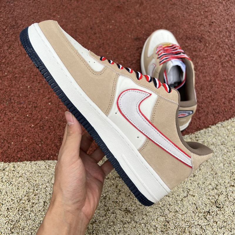 Nike Air Force 1 Low Athletic Club Beige Red DQ5079 11 Sneakers Men Women