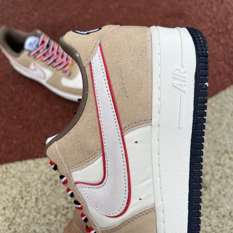 Nike Air Force 1 Low Athletic Club Beige Red DQ5079 11 Sneakers Men Women