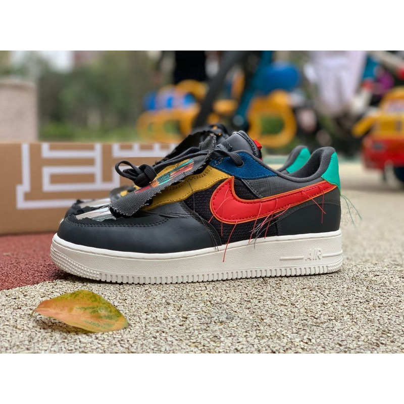 Nike Air Force 1 Low BHM Destruction Style Black Month CT5534 001 Sneakers Men Women