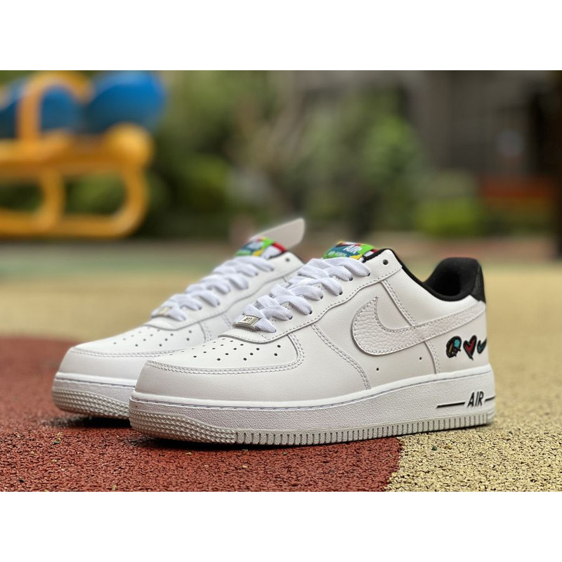 Nike Air Force 1 Low black white graffiti DM8148 100 Sneakers men women