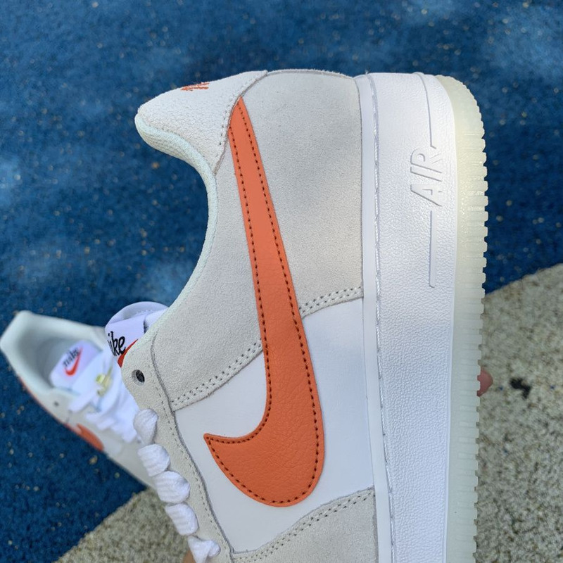 Nike Air Force 1 low gray orange 07 SE DA8302 101 Sneakers Men Women