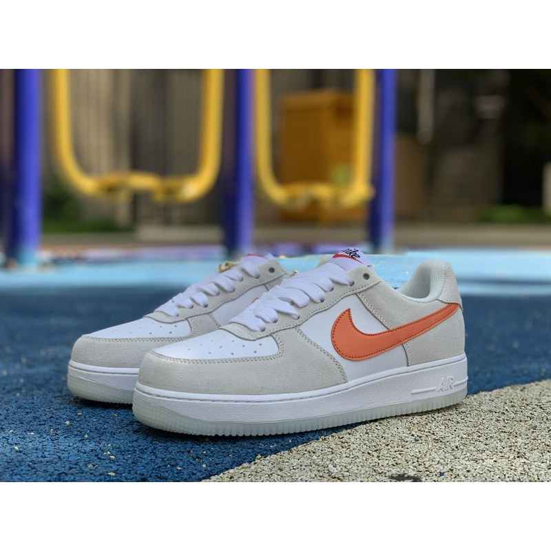 Nike Air Force 1 low gray orange 07 SE DA8302 101 Sneakers Men Women