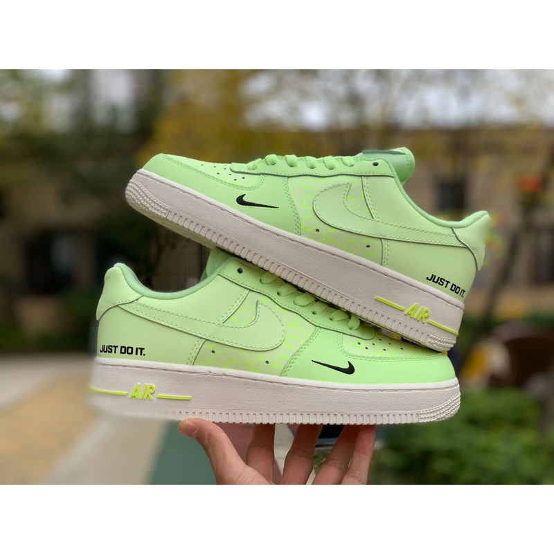 Nike Air Force 1 low Just Do It fluorescent green CT2541 700 Sneakers Men Women