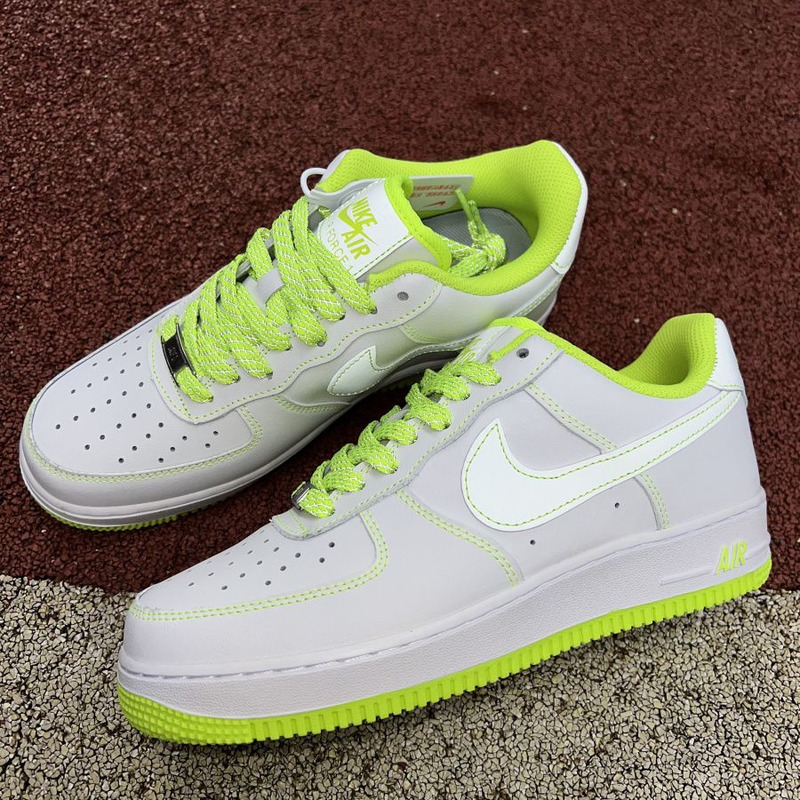 Nike Air Force 1 low white fluorescent green 350823 002 Sneakers men women