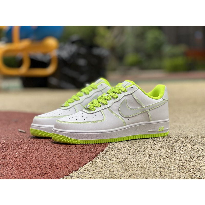 Nike Air Force 1 low white fluorescent green 350823 002 Sneakers men women