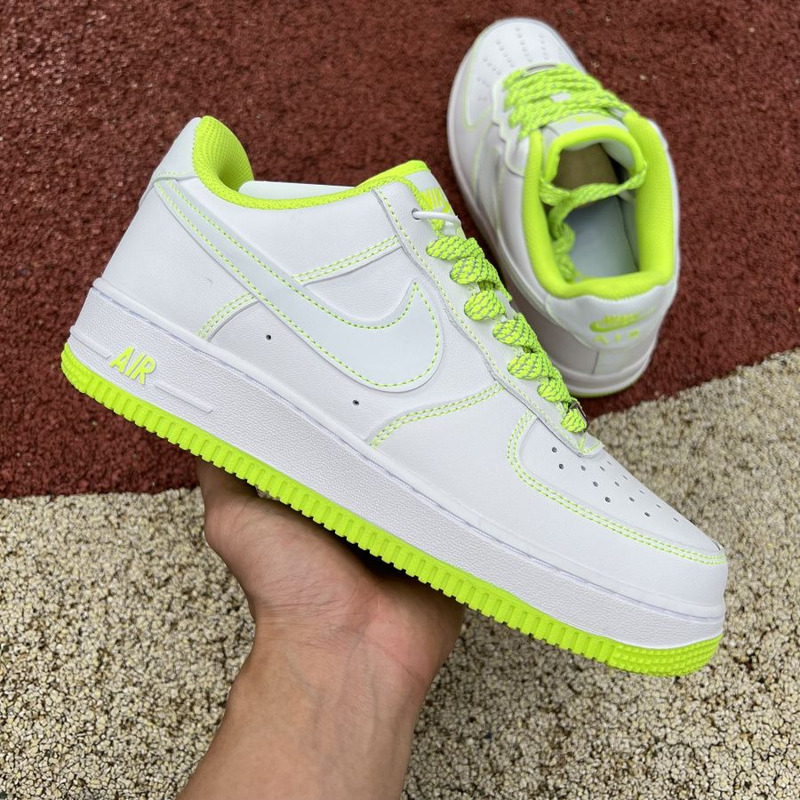 Nike Air Force 1 low white fluorescent green 350823 002 Sneakers men women