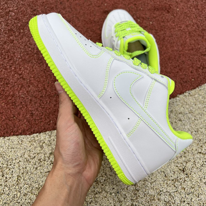 Nike Air Force 1 low white fluorescent green 350823 002 Sneakers men women