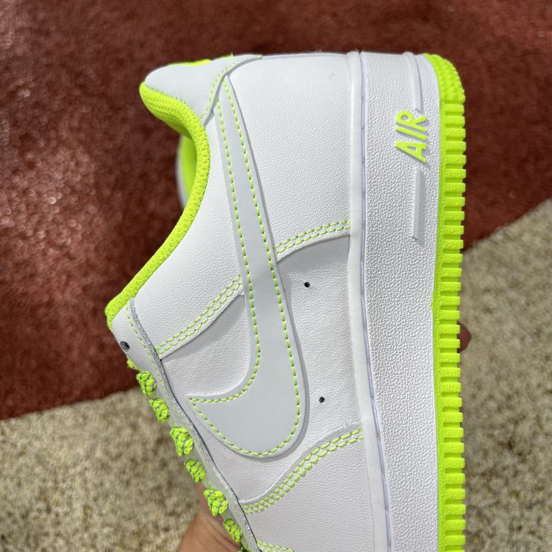 Nike Air Force 1 low white fluorescent green 350823 002 Sneakers men women