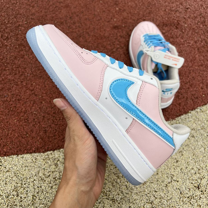 Nike Air Force 1 low white pink blue DH1809 001 Sneakers Men Women