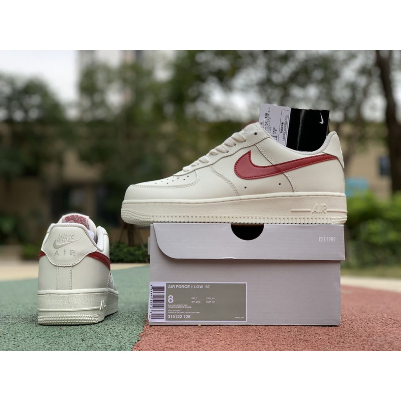 Nike Air Force 1 low white red 315122 126 Sneakers Men Women