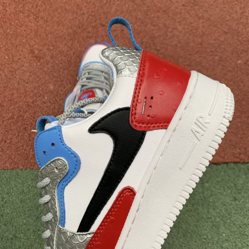 Nike Air Force 1 Low White Red Blue Sneakers Men Women