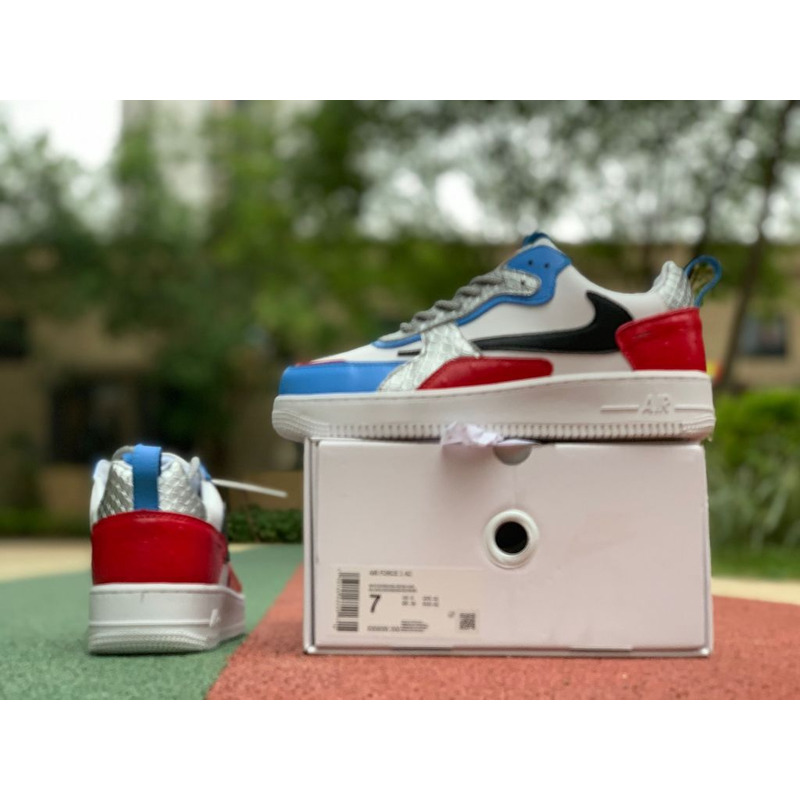 Nike Air Force 1 Low White Red Blue Sneakers Men Women