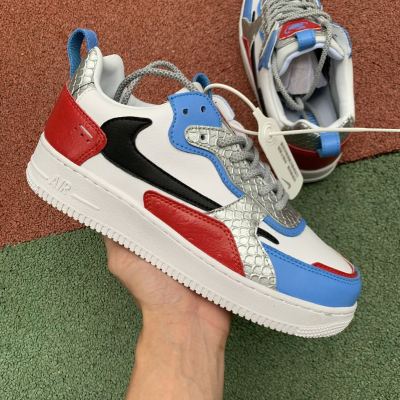 Nike Air Force 1 Low White Red Blue Sneakers Men Women