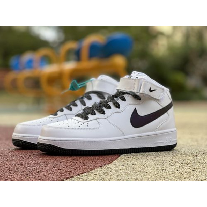 Nike Air Force 1 Mid White Black Gypsophila 07 LV8 3 3D 366731 808 Sneakers Men Women