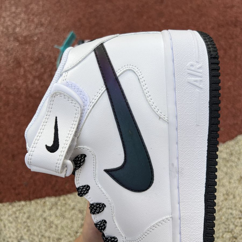 Nike Air Force 1 Mid White Black Gypsophila 07 LV8 3 3D 366731 808 Sneakers Men Women